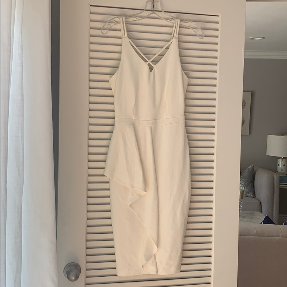 Ivory fitted dress